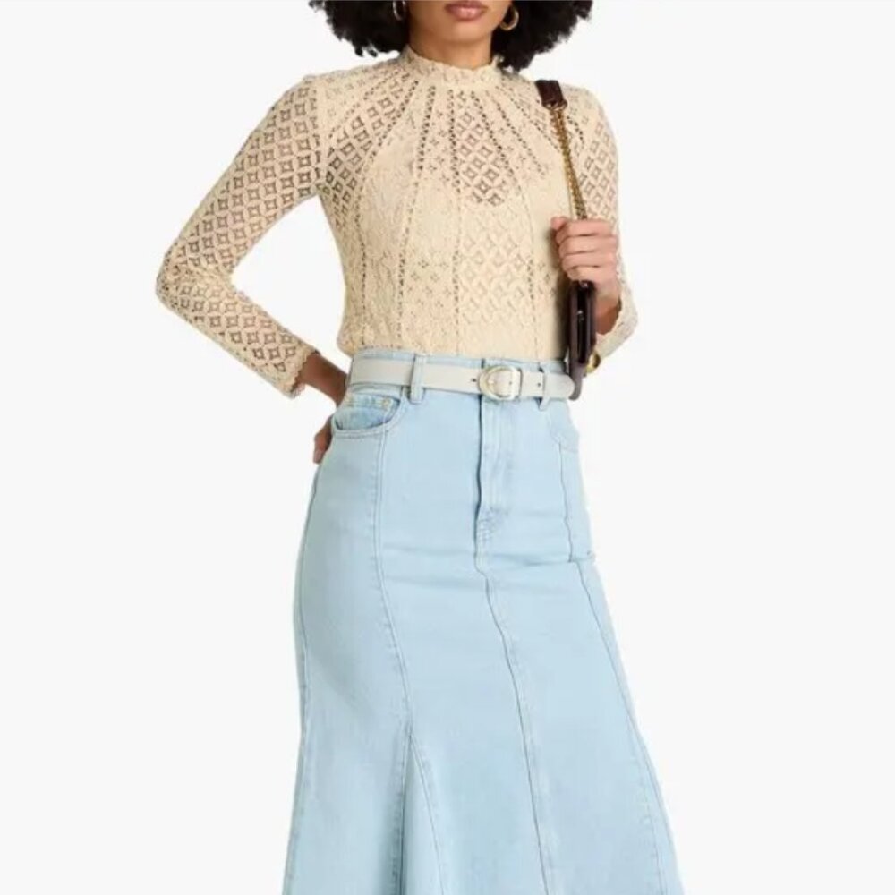 Zimmermann Cotton-Blend Corded Lace Blouse